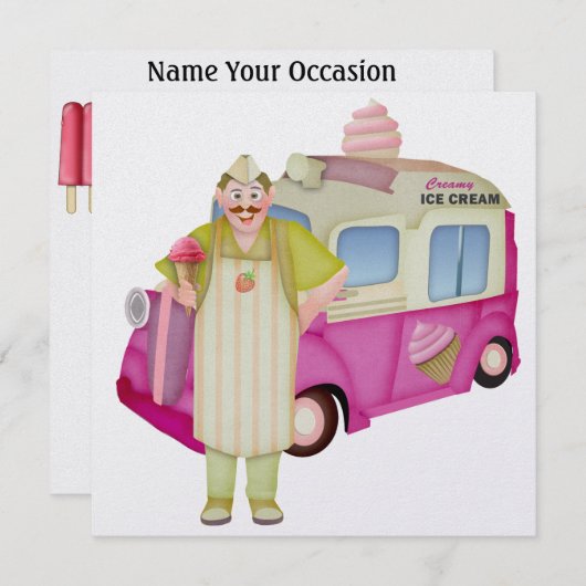 Der Eiskrem - SRF Einladung (Vorne/Hinten)