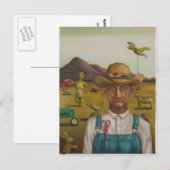 Der ekzentrische Bauer Postkarte (Vorne/Hinten)