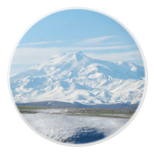 Der Elbrus (der höchste Berg Europas) Keramikknauf