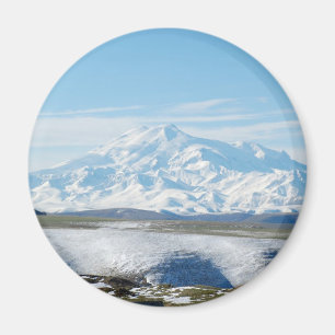 Der Elbrus (der höchste Berg Europas) Magnet