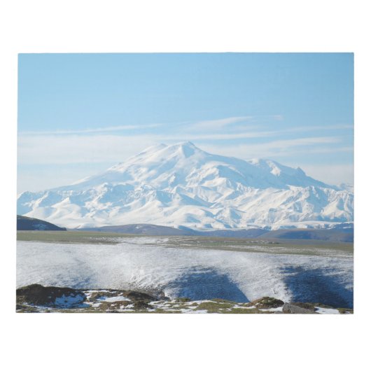 Der Elbrus (der höchste Berg Europas) Notizblock (Vorderseite)