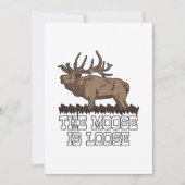 Der Elch ist locker Dankeskarte (Vorderseite)