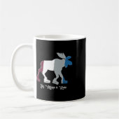 Der Elch ist locker - Eishockeyschlittschuhe Kaffeetasse (Links)