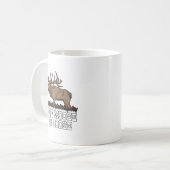 Der Elch ist locker Kaffeetasse (Vorderseite Links)