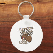 Der Elch ist locker Schlüsselanhänger (Vorderseite)
