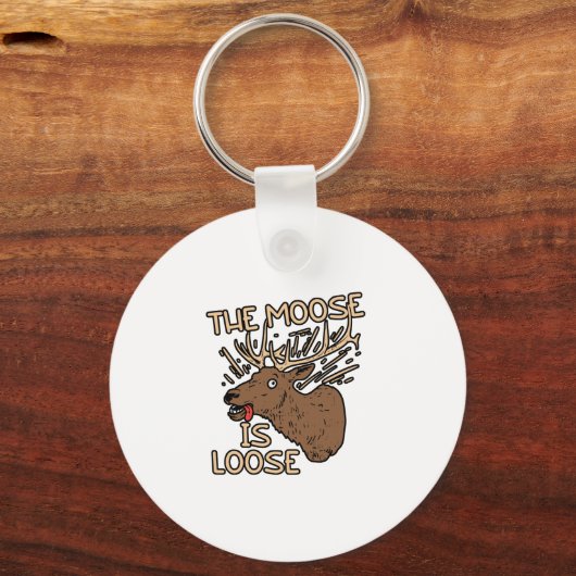 Der Elch ist locker Schlüsselanhänger (Vorderseite)
