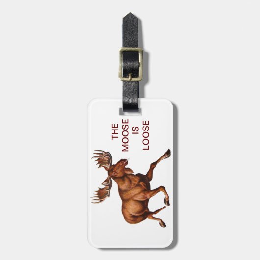 DER ELCH IST LOSE GEPÄCKANHÄNGER (Vorderseite vertikal)