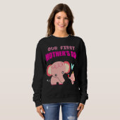 Der Elefant des ersten Muttertages Sweatshirt (Vorne ganz)