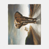 Der Elefant Fleecedecke (Vorderseite)