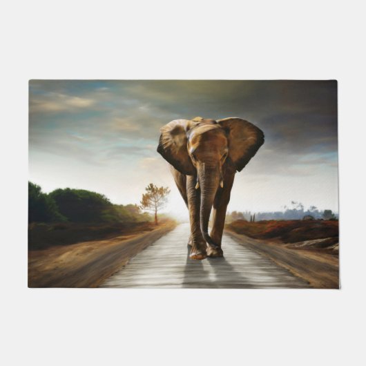 Der Elefant Fußmatte (Vorderseite)