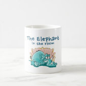 Der Elefant im Cartoon Kaffeetasse (Mittel)