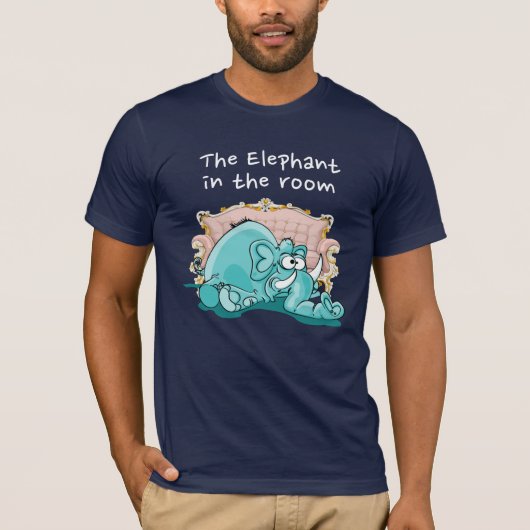 Der Elefant im Cartoon T-Shirt (Vorderseite)