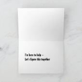 Der Elefant im Zimmer kann nicht ignoriert werden Karte (Innenseite)