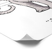 Der Elefant im Zimmer Poster (Ecke)
