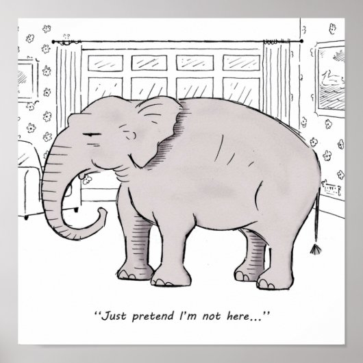 Der Elefant im Zimmer Poster (Vorne)
