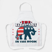 Der Elefant im Zimmer Schürze (Vorderseite)