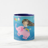 Der Elefant-Reiter Tasse (Zentrum)