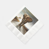 Der Elefant Serviette (Ecke)