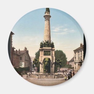 Der Elefantenbrunnen, Chambery, Frankreich vintage Magnet