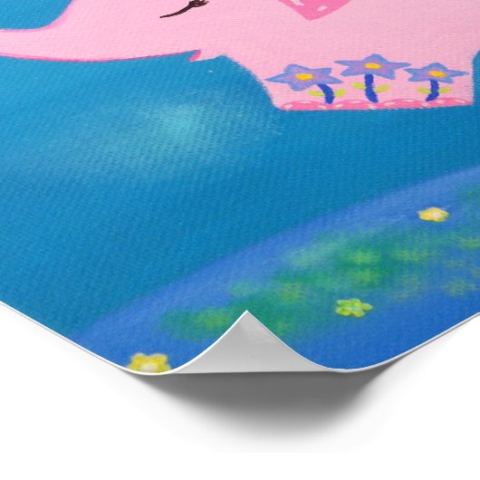 Der Elefantenreiter Poster (Ecke)