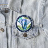 Der Elefantentag, Aquarell gerettet Button (Beispiel)