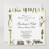 Der elegante Garten - Antique Garden Tools Einladung (Rückseite)