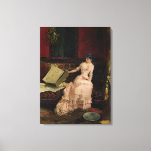 Der elegante Kenner, 1883 (Öl auf Leinwand) Leinwanddruck