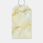 Der elegante Marmoreffekt der Hochzeitssammlung Geschenkanhänger (Rückseite)