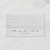 Der elegante Salon aus weißem Marmor und der Welln Visitenkarte (Vorderseite)