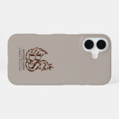 Der elegante Schwan Minimalistischer Stein iPhone- iPhone 16 Hülle (Rückseite (Horizontal))
