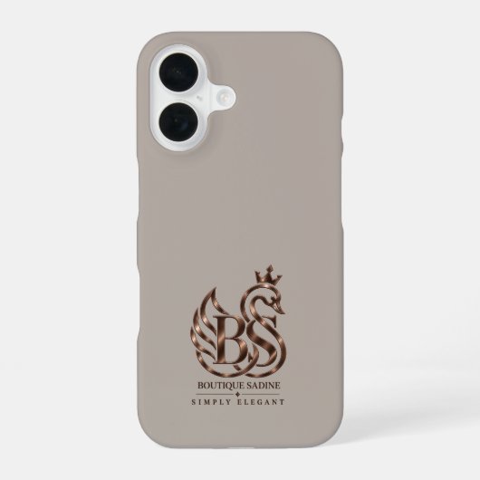 Der elegante Schwan Minimalistischer Stein iPhone- iPhone 16 Hülle (Rückseite)