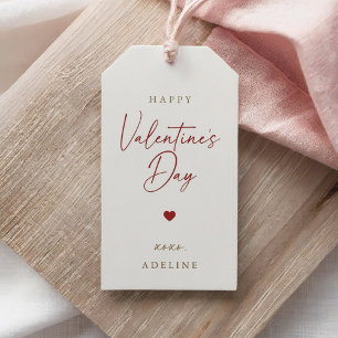 Der elegante Tag des modernen Valentins Geschenkanhänger