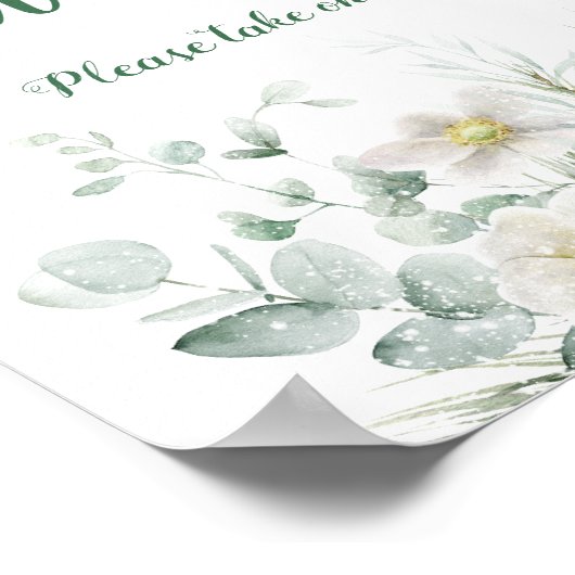 Der elegante Winter im Winter macht eine Leckerei Poster (Ecke)