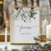 Der elegante Winter im Winter macht eine Leckerei Poster