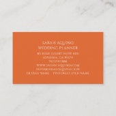 Der elegantes visitenkarte (Rückseite)