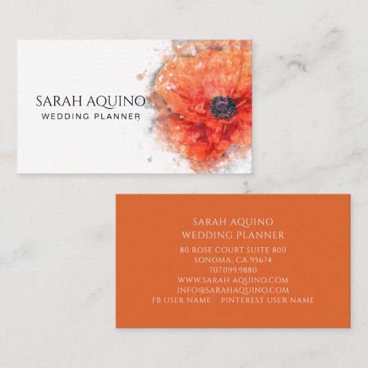 Der elegantes visitenkarte (Vorne/Hinten)