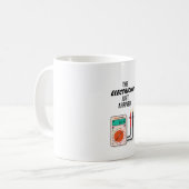 Der Elektriker hat gerade Geschenke für den Elektr Kaffeetasse (Vorderseite Links)
