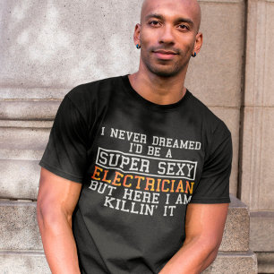 Der Elektriker träumte nie von sonniger Elektrizit T-Shirt