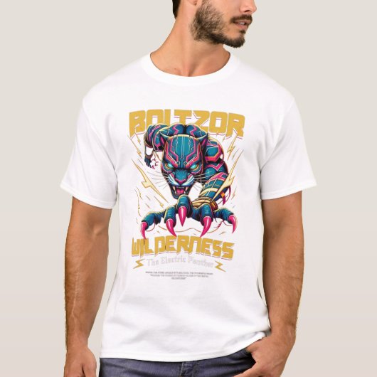 Der elektrische Panther T-Shirt (Vorderseite)