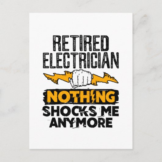 Der Elektromüde schockiert mich noch mehr Postkarte (Vorderseite)