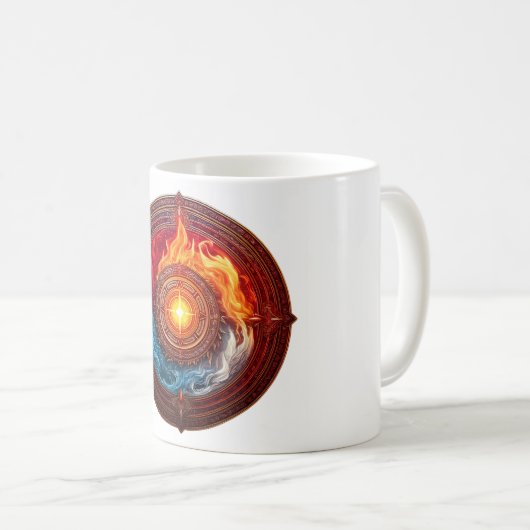 Der elementare Kreis des Powers Kaffeetasse (VorderseiteRechts)