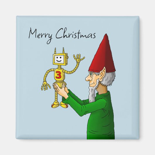 Der Elf aus dem Santa Claus Workshop Magnet (Vorne)