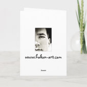 Der Elf Feiertagskarte (Rückseite)