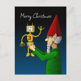 Der Elfen Toy Robot Postkarte