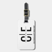 Der Elliott Luxe Tag Gepäckanhänger (Vorderseite vertikal)