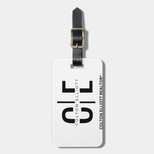 Der Elliott Luxe Tag Gepäckanhänger (Vorderseite vertikal)