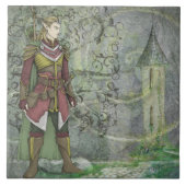 Der Elven Wanderer kehrt zurück Fliese (Vorderseite)