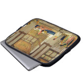 Der Empfang, 1873 (Öl auf Platte) Laptopschutzhülle (Vorne Knopf)