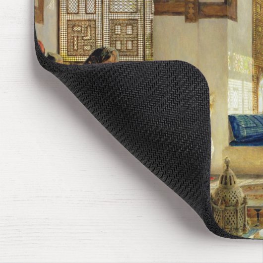 Der Empfang, 1873 (Öl auf Platte) Mousepad (Ecke)