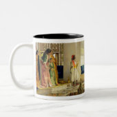 Der Empfang, 1873 (Öl auf Platte) Zweifarbige Tasse (Links)